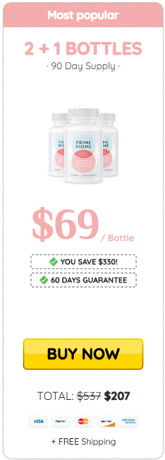 PrimeBiome Buy 3